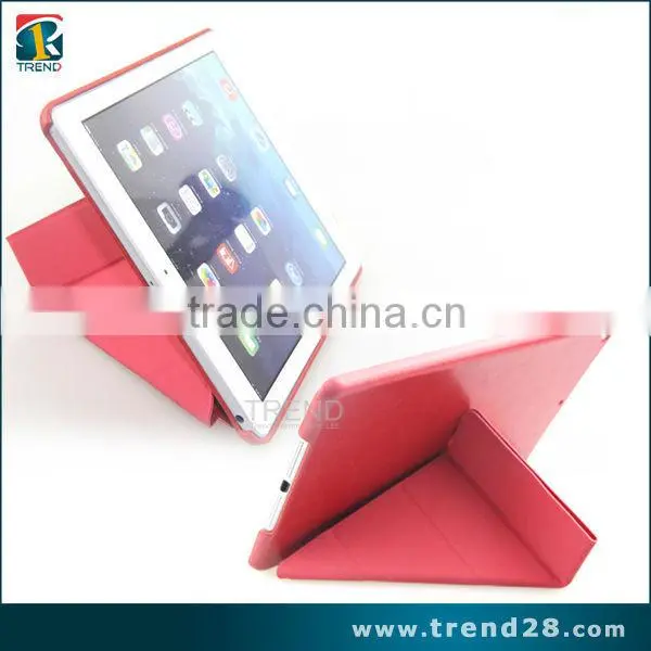 alibaba express protective folding leather flip case for ipad air