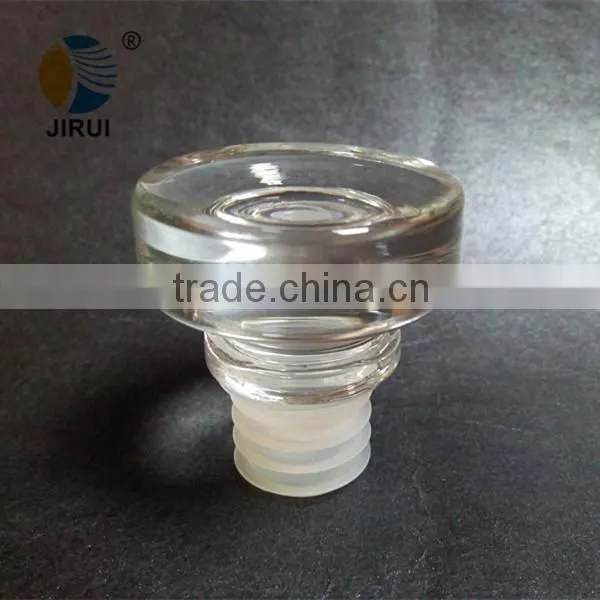 flint glass wine cap