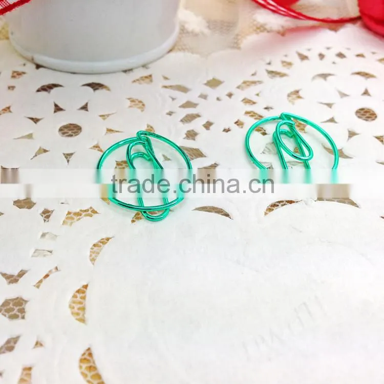 Responsibled factory customized stationery paper clip number shape