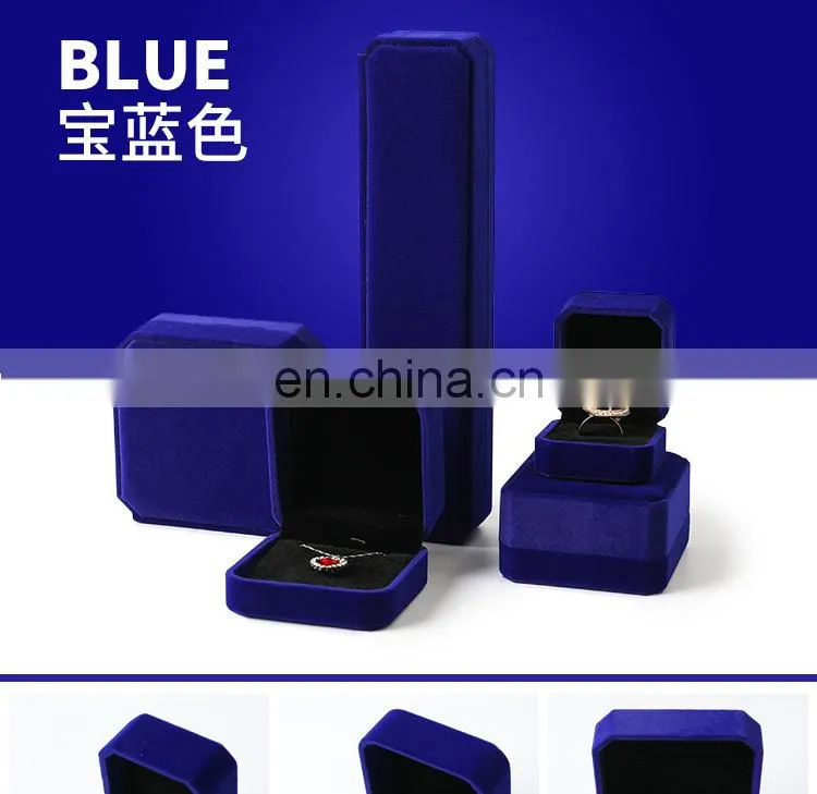 Jewelry Storage Boxes Presentation Necklace Pendant Jewelry Box Velvet Case Earrings Display Box 10*7*4.5cm
