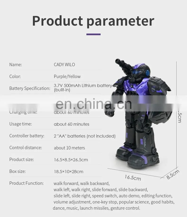 Original Jjrc R20 Smart Intelligent Rc Robot Infrared Sensor 2.4G Wireless Remote Control Programming Robot Model Boy Toys