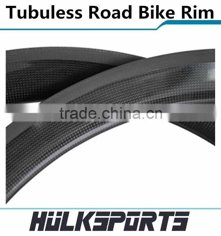 2016 Top sale 25mm width carbon clincher tubuless wheel 700C carbon fiber bike wheels 50mm depth carbon road bicycle rim