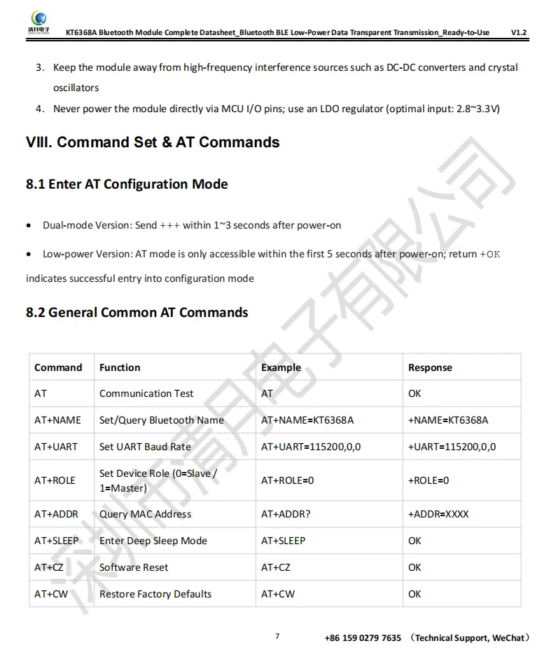 20260527_KT6368A Bluetooth Module Complete Datasheet_Bluetooth BLE Low-Power Data Transparent Transmission_Ready-to-Use_V1.3_07.png