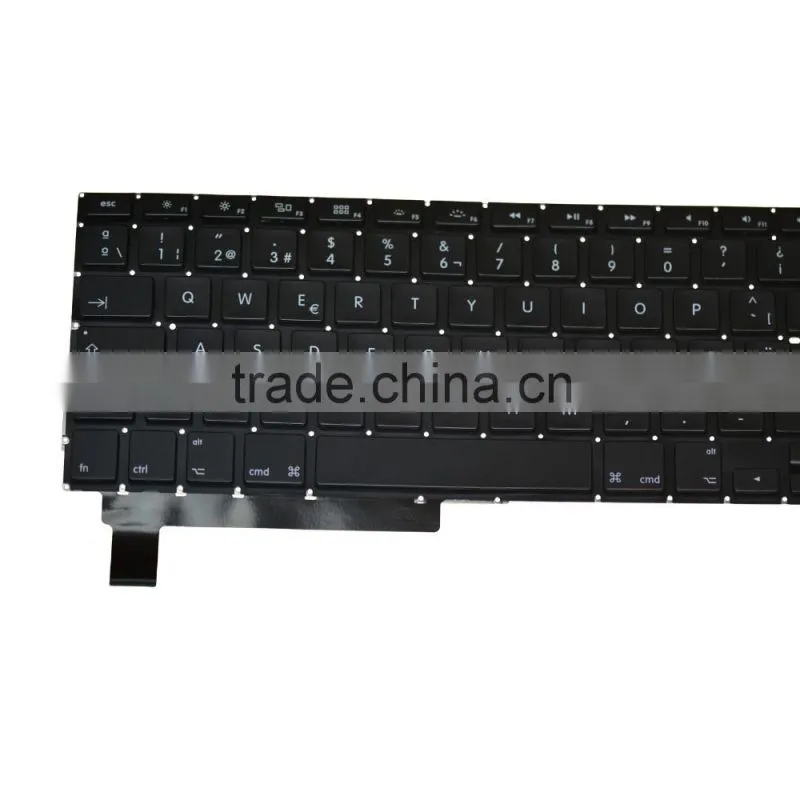 Professional Spanish keyboard Replacement For Laptop Macbook Pro A1286 2008-2012