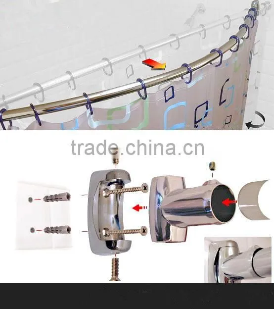 Shower Curtain Rod Stainless Steel Shower Rod (8013-1)