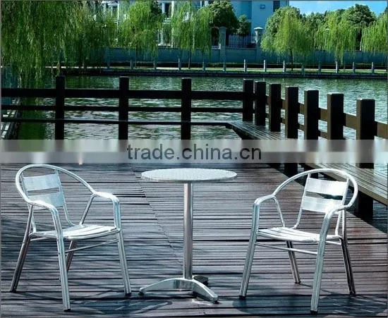 outdoor cheap aluminum chair with armrest