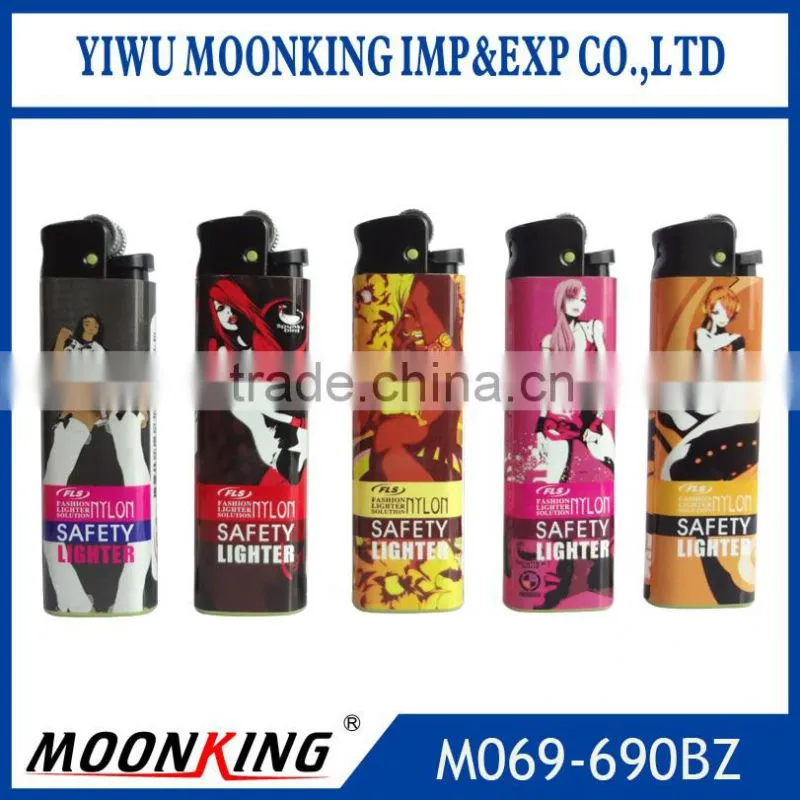 good quality nylon material explosion-proof classical flint disposable cigar lighter
