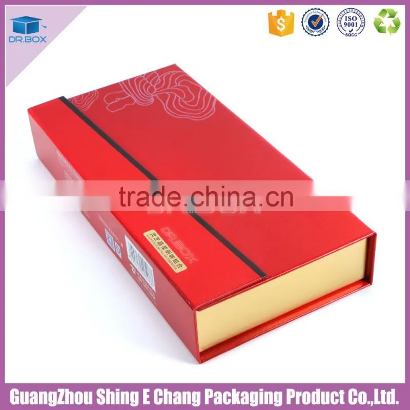 Customer made rigid paper material box cosmetic packaging box
