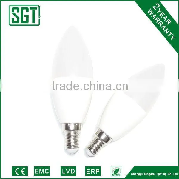 C37 led candle bulb 5w 6w 7w candle light