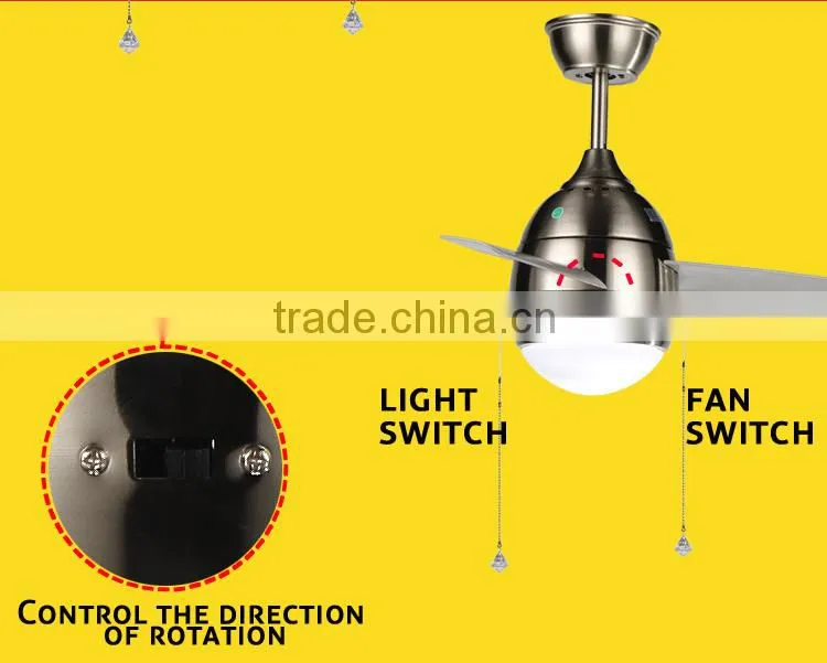 26 inch White Light Ceiling Lighting Fan