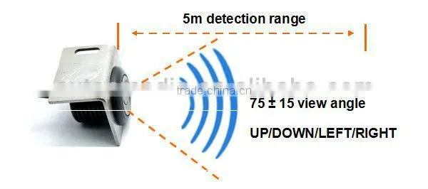 Waterproof Ip67 built in buzzer alarm or human voice alarm car parking sensor