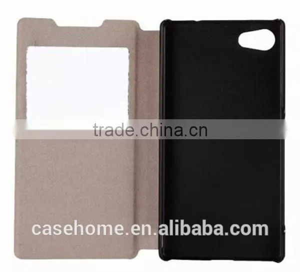 Painted PU Leather Case Cover For Sony Xperia Z5 Compact Premium