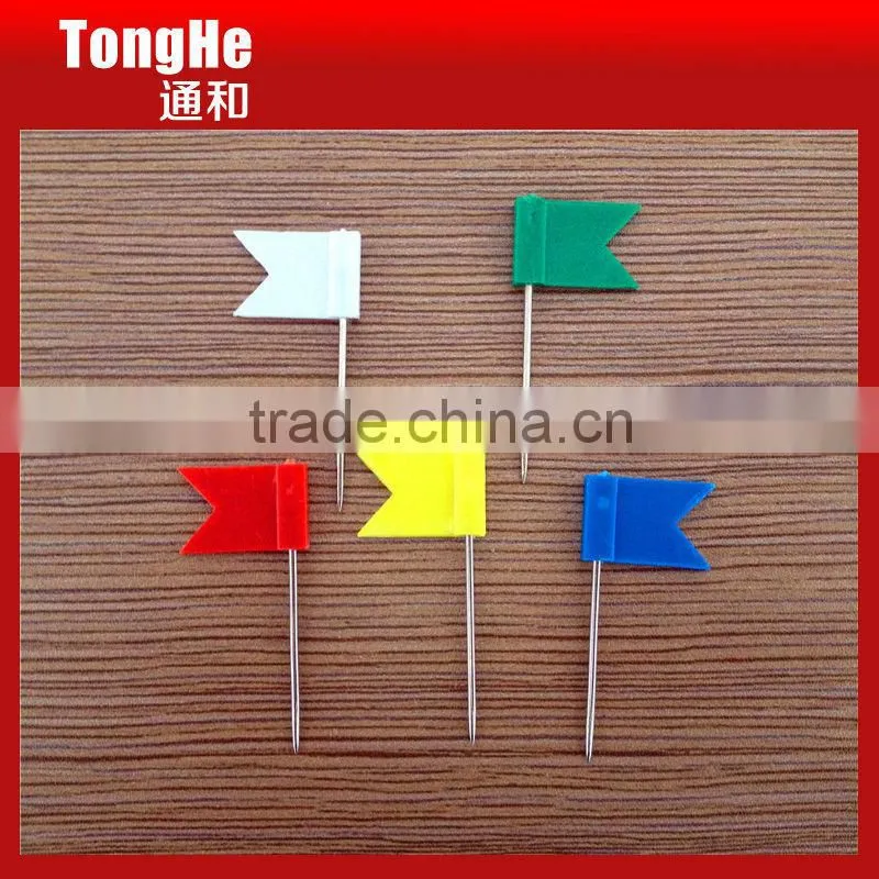 Decorative Flat Flag Shaped Push Pins