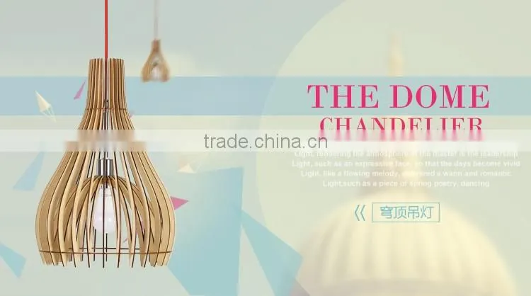 new design wood pendant lamp for shop or cafe JK-8005B-12 LED pendant light