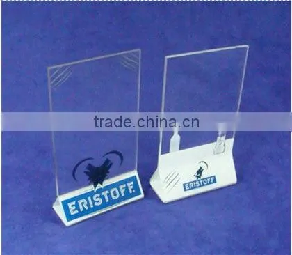 Price and Menu acrylic holder