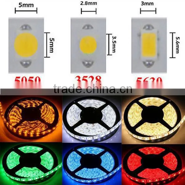 30W bright SMD 5630 Waterproof 300 LED Strip Light 12V Flexible 5M/roll Cold Warm White RGB Red Blue Green