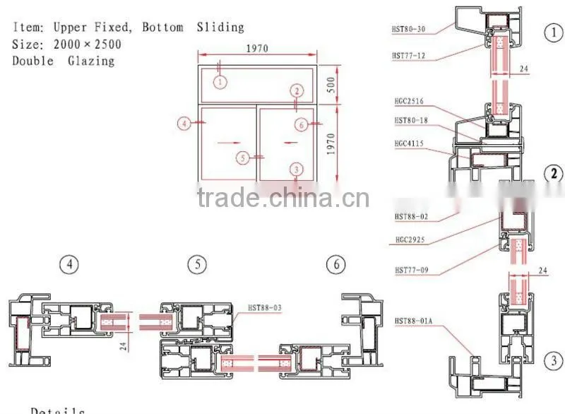 pvc profile for windows and doors