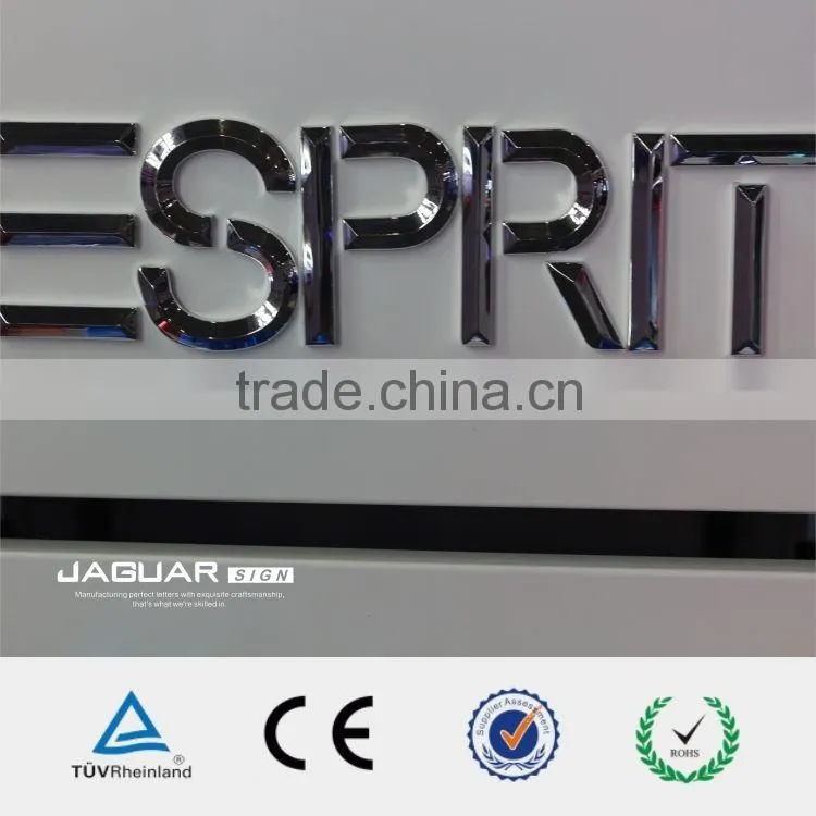 Custom Metal 3D Chrome Letters & Numbers Outdoor Advertising Signs