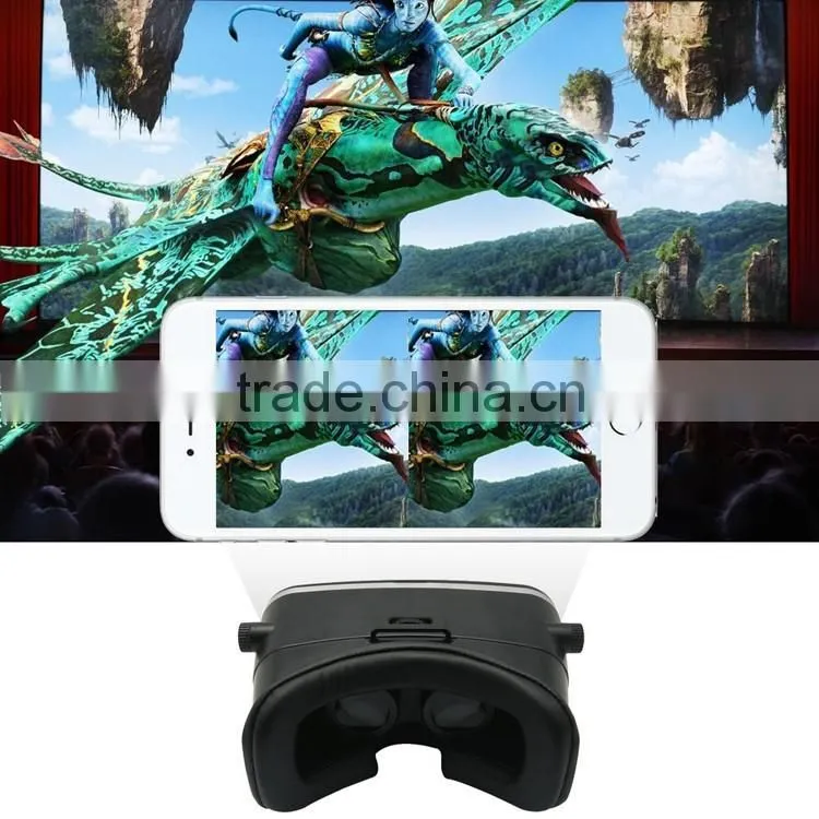 Factory New VR BOX 3d Glasses Mobile Phone Virtual Reality Fit 4.7 to 6.0 inch mobile phone 3 d Glasses Print Logo vr Headset