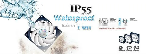 OEM waterproof 120mm 12V 24V industrial brushless dc cooling fan