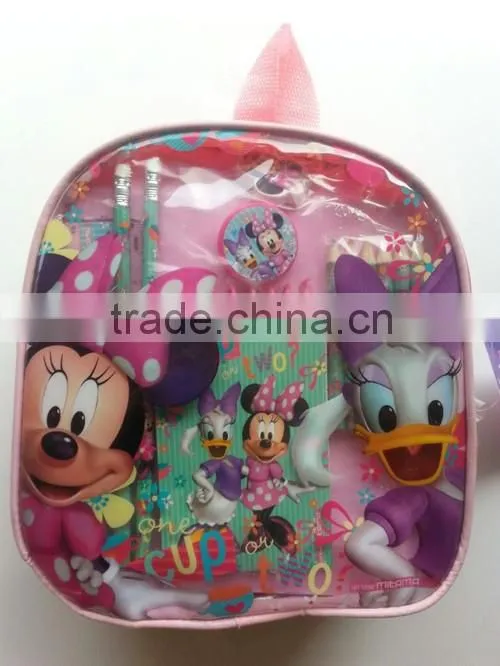 Promotion Cartoon Stationery set all kinds of pvc bags