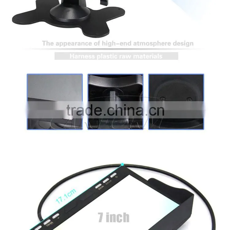 7 inch car lcd monitor with 12v dc input for bus and truck