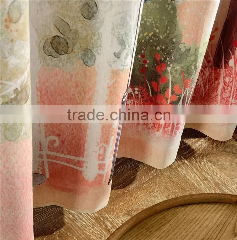 Printed Cartoon Curtain Fabric