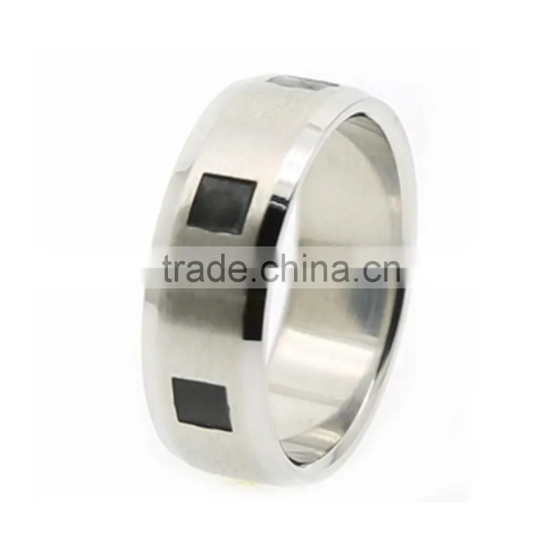 Stainless Steel Plain Black Enamel Lathe Rings