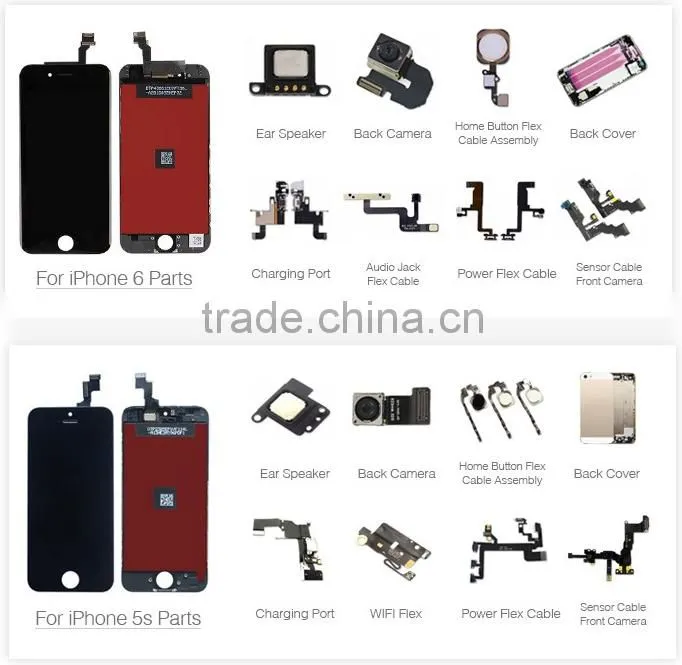 100% AAA best quality LCD Screen with Digitizer Assembly for iphone 5S LCD