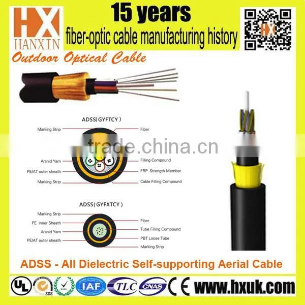 Fujikura non-metallic 96 core optic fiber cables ADSS