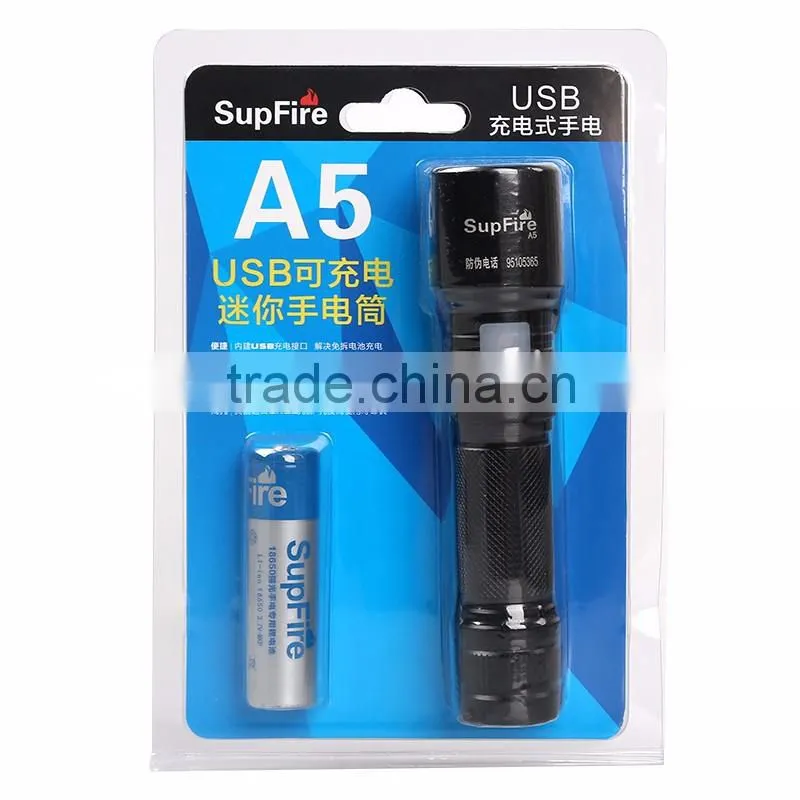 Supfire USB torch A5