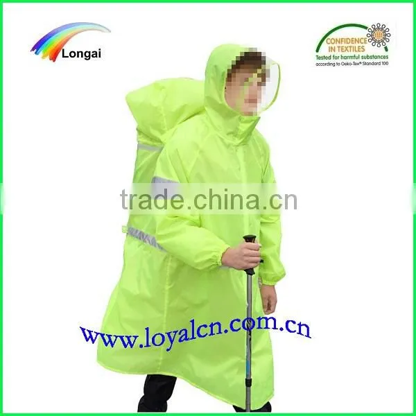 outdoor waterproof long target pvc raincoat