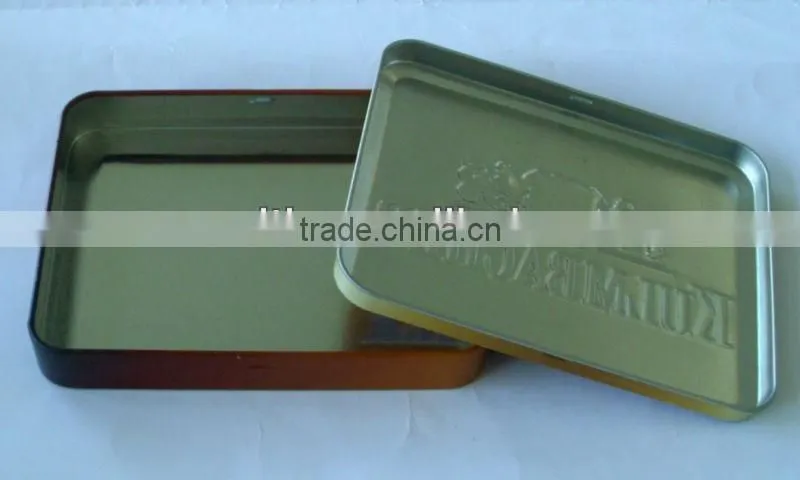 card packaging tin box,rectangule tin box,promotion toy tin box
