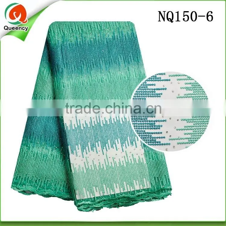 guangzhou wholesale african french lace fabric with daisy flower NQ188-4