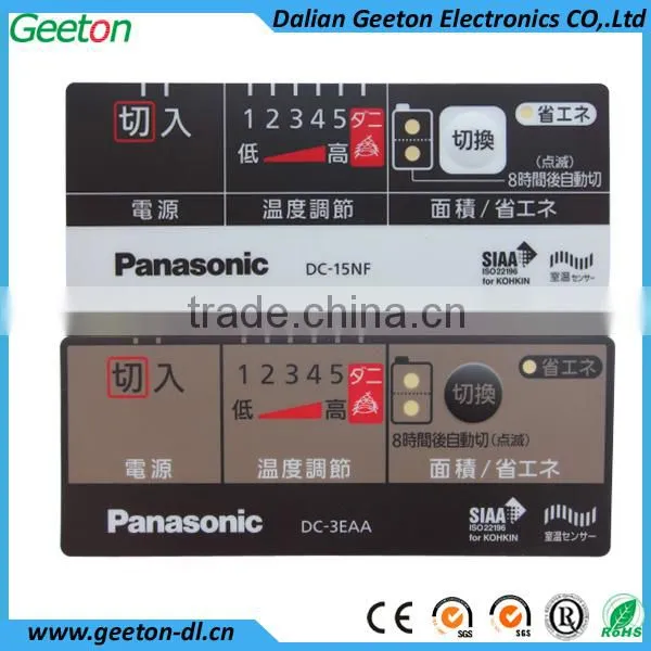 Custom OEM Polycarbonate Scratch- proof Overlay Graphic Nameplates