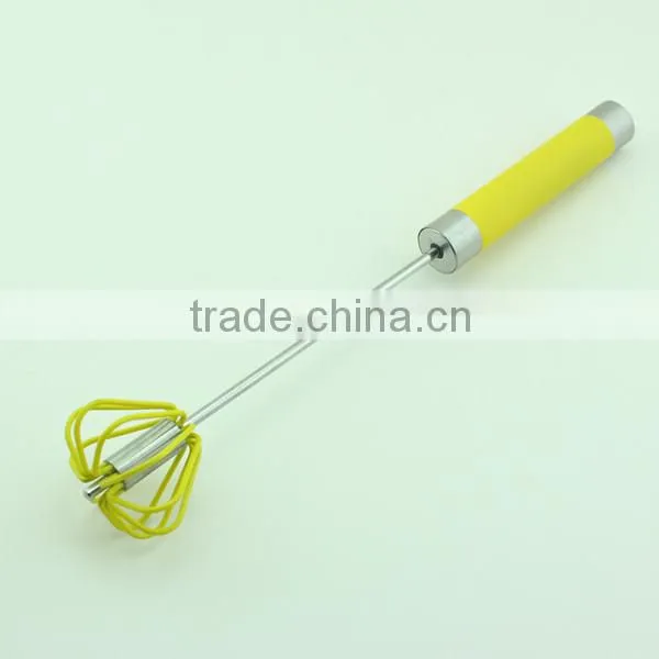 14'' Silicone Hand Mixer Hand Push Down Egg Beater