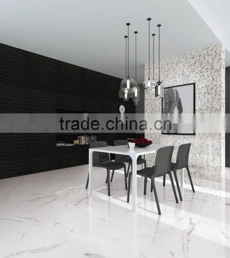 Foshan white color good quality marble porcelain floor tiles/wall tiles