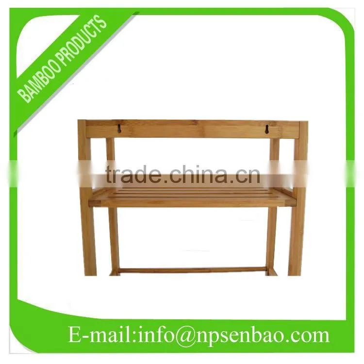 Bamboo towel rack
