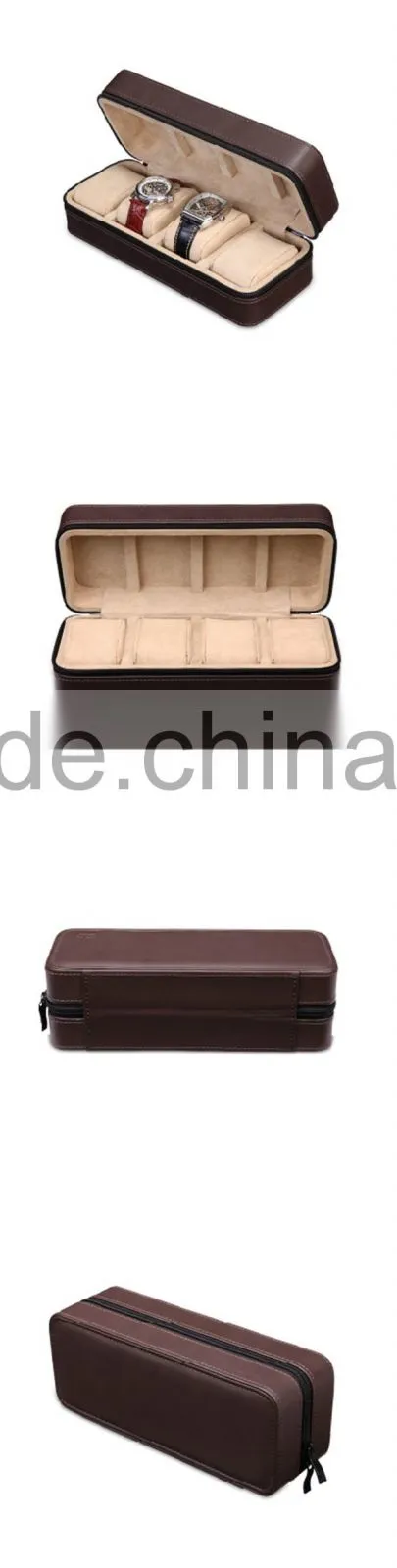 Custom packaging cheap leather watch gift box