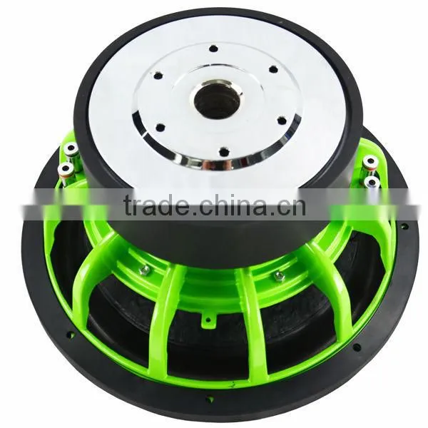 SW12-05 green frame dual magnet 2000w 12inch subwoofer