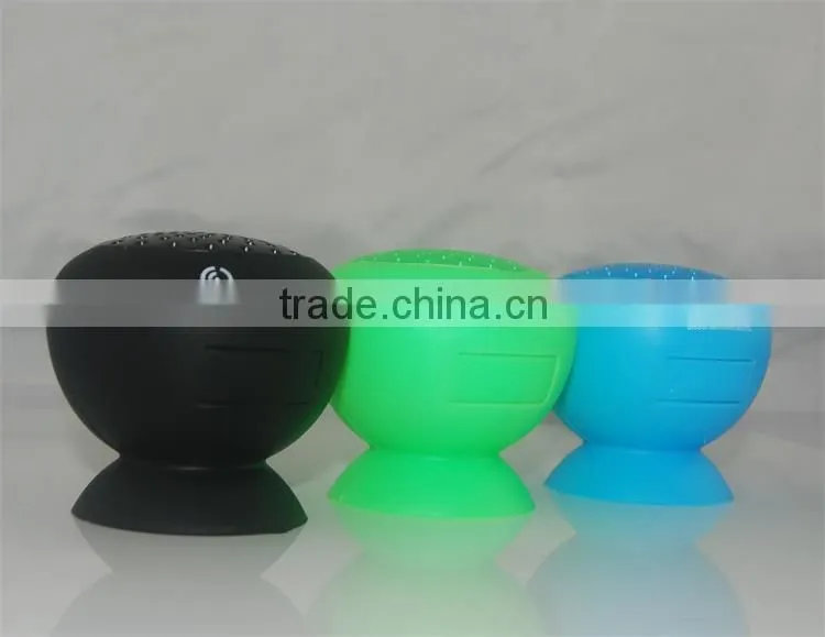 Cheapest Mushroom Mini Handfree Stereo Bluetooth Silicon Sucker Speaker