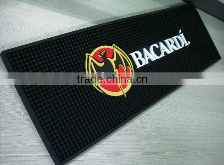 Drinkpromo branded bar mat PVC rubber bar mat