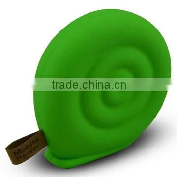 Factory supply colorful snail power bank 8400mAh