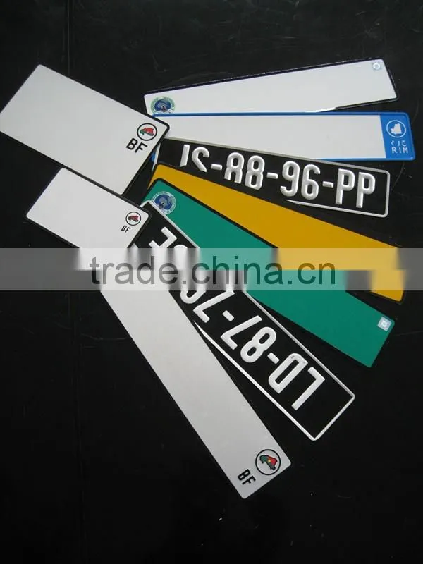car registration plate/vehicle number plate/double layer license plate