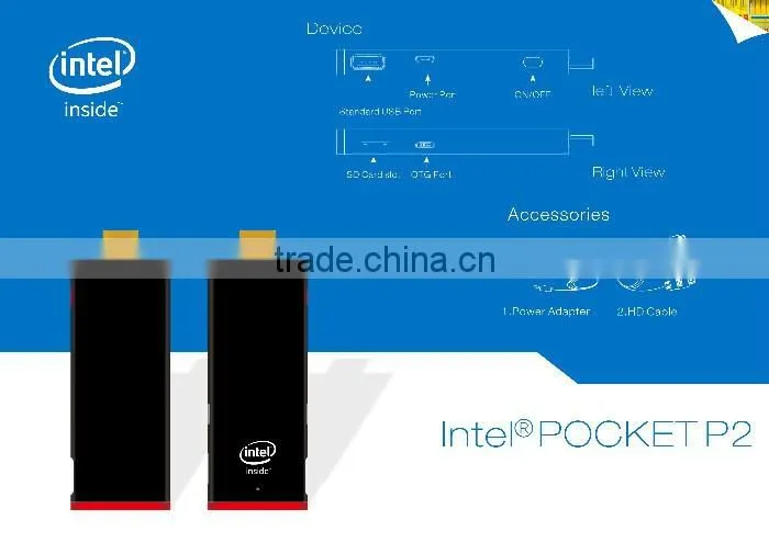 2016 new product computer stick win 10 mini pc Intel Quad Core Android mini pc