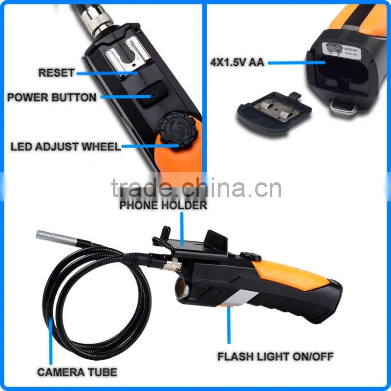 HD Waterproof iPad IPhone iOS Android WiFi Inspection Camera Borescope Endoscope