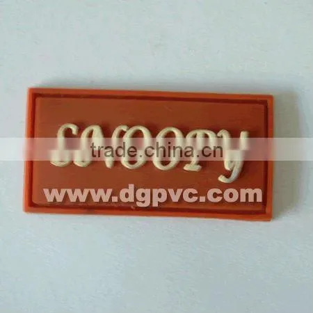 various fashion soft pvc trademark label