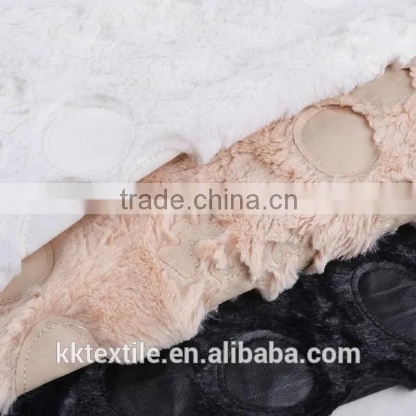 High quality puppy paw print PU leather laser embroidery design lint free lace fabric