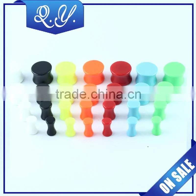 cheap fashion industrial piercing body jewelry made in china ear expander costume gauge earrings jewelry ear tunnels and plugs