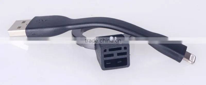 Portable Keychain MFi Certified USB Cable with Cap